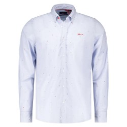 Риза с дълъг ръкав Nza new zealand 25GN509 long sleeve shirt - White / Blue (Light Blue) риза,с,дълъг,ръкав,мъжки,ризи,nza,new,zealand,25gn509,long,sleeve,shirt,white,blue,(light,blue)
