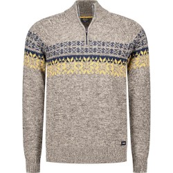 блуза,мъжки,пуловери,nza,new,zealand,25hn408,half,zip,sweater,grey,(warm,beige,melange)