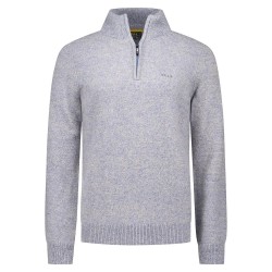 блуза,мъжки,пуловери,nza,new,zealand,25hn417,half,zip,sweater,soft,blue,melange