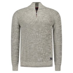 блуза,мъжки,пуловери,nza,new,zealand,25hn472,half,zip,sweater,army,grey,melange