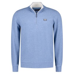 блуза,мъжки,пуловери,nza,new,zealand,25kn301,half,zip,sweatshirt,river,blue,melange