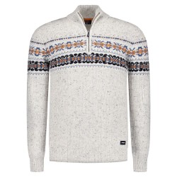блуза,мъжки,пуловери,nza,new,zealand,25kn405,half,zip,sweater,sea,foam,melange