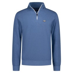 блуза,мъжки,пуловери,nza,new,zealand,25mn317,half,zip,sweatshirt,blue,(spring,blue,melange)
