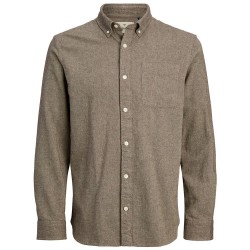 риза,с,дълъг,ръкав,мъжки,ризи,jack,&,jones,brook,long,sleeve,shirt,brown,(malt,ball)