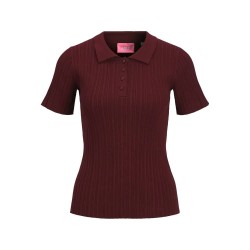 дамски,блузи,с,яка,jack,&,jones,hadley,tight,jjxx,short,sleeve,polo,cabernet,(red)