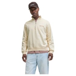 блуза,мъжки,пуловери,jack,&,jones,norrebro,emb,half,zip,sweatshirt,antique,white,(beige)