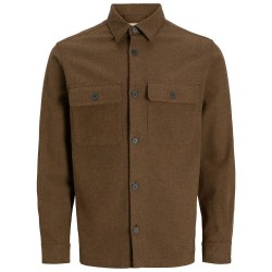 риза,с,дълъг,ръкав,мъжки,ризи,jack,&,jones,rayle,melange,solid,long,sleeve,shirt,brown,(malt,ball)