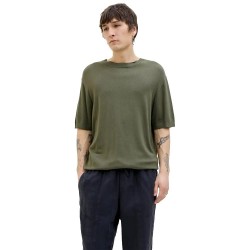 блуза,мъжки,пуловери,jack,&,jones,william,short,sleeve,sweater,four,leaf,clover,(green)