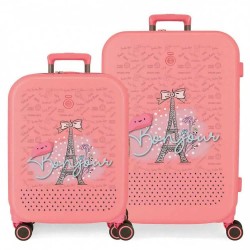 куфари,enso,bonjour,37,79l,trolley,bag,coral,(pink)