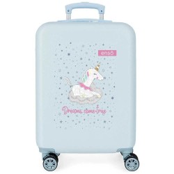 куфари,enso,dreams,come,true,37l,trolley,bag,blue,pink,multicolor,(blue)