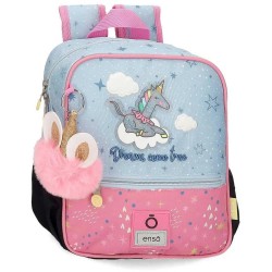 юношеска,раница,раници,enso,dreams,come,true,6l,junior,backpack,blue,pink,multicolor,(blue)