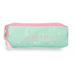 канцеларски,принадлежности,movom,la,vita,e,bella,110057402035,pencil,case,light,green,pink,(green)