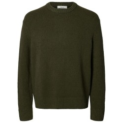 блуза,мъжки,пуловери,selected,alex,relaxed,fit,sweater,green,(forest,night)