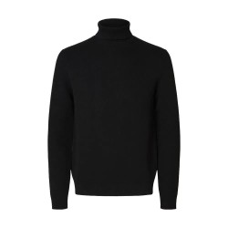 блуза,мъжки,пуловери,selected,dane,high,neck,sweater,black