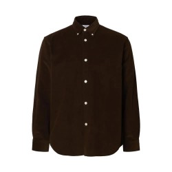 риза,с,дълъг,ръкав,мъжки,ризи,selected,danni,cord,regular,fit,long,sleeve,shirt,brown,(demitasse)