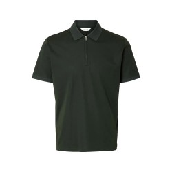 мъжки,блузи,с,яка,selected,fave,short,sleeve,polo,deep,forest,(green)