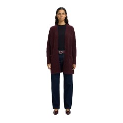 жилетка,дамски,пуловери,дамски,плетени,дрехи,selected,lulu,new,cardigan,fig,melange,(purple)
