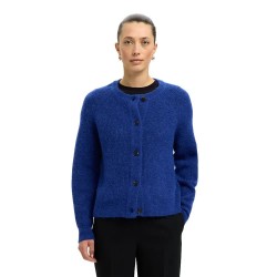 жилетка,дамски,пуловери,дамски,плетени,дрехи,selected,lulu,short,cardigan,dazzling,blue,melange,(blue)