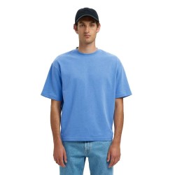 тениска,мъжки,тениски,selected,oscar,relax,fit,short,sleeve,t,shirt,blue,bonnet,(blue)