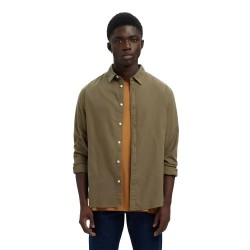 риза,с,дълъг,ръкав,мъжки,ризи,selected,owen,slim,fit,long,sleeve,shirt,kalamata,mixed,forest,night,(green)