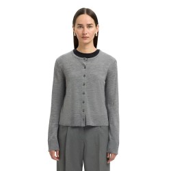 жилетка,дамски,пуловери,дамски,плетени,дрехи,selected,thea,cardigan,medium,grey,melange,(grey)