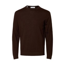 блуза,мъжки,пуловери,selected,tray,sweater,demitasse,(brown)