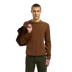 блуза,мъжки,пуловери,selected,tray,sweater,soft,silt,(brown)