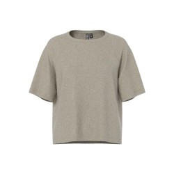 блуза,дамски,пуловери,дамски,плетени,дрехи,pieces,bree,short,sleeve,sweater,crockery,melange,(beige)