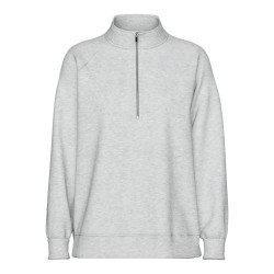 блуза,дамски,блузи,pieces,chilli,half,zip,sweatshirt,light,grey,melange,(grey)
