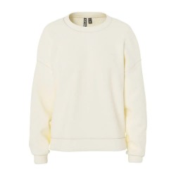 блуза,дамски,блузи,pieces,chilli,loose,fit,sweatshirt,white,pepper,(beige)