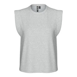 тениска,дамски,тениски,pieces,chilli,summer,sleeveless,t,shirt,light,grey,melange,(grey)