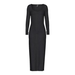 рокля,дамски,поли,и,рокли,pieces,iris,long,sleeve,long,dress,black