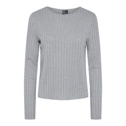 тениска,дамски,тениски,pieces,iris,long,sleeve,t,shirt,ultimate,grey,(grey)