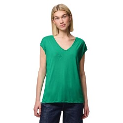 тениска,дамски,тениски,pieces,kamala,short,sleeve,v,neck,t,shirt,simply,green,(green)
