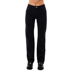 дънки,дамски,панталони,pieces,kelly,102,straight,fit,jeans,black,denim,(black)