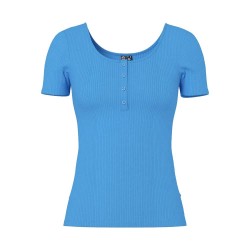 тениска,дамски,тениски,pieces,kitte,short,sleeve,t,shirt,azure,blue,(blue)