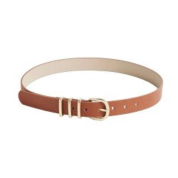 колан,колани,pieces,lea,belt,cognac,gold,buckle,(brown)