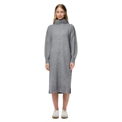 рокля,дамски,поли,и,рокли,pieces,malou,long,sleeve,long,dress,medium,grey,melange,(grey)