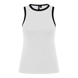 тениска,дамски,тениски,pieces,may,boxer,sleeveless,t,shirt,bright,white,black,contrast,(white)