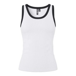 тениска,дамски,тениски,pieces,may,sleeveless,t,shirt,bright,white,black,contrast,(white)