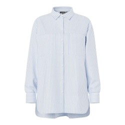 риза,с,дълъг,ръкав,дамски,блузи,дамски,ризи,pieces,melia,loose,fit,long,sleeve,shirt,bright,white,grape,mist,(blue)