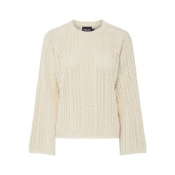 блуза,дамски,пуловери,дамски,плетени,дрехи,pieces,nuka,sweater,birch,(beige)