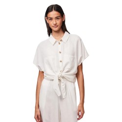 риза,с,къс,ръкав,дамски,блузи,дамски,ризи,pieces,pia,short,sleeve,shirt,bright,white,(white)