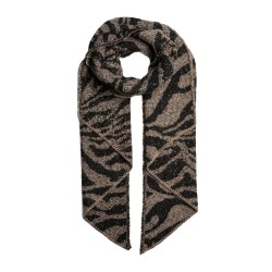 шал,ръкавици,шапки,и,шалове,pieces,pyron,long,animal,scarf,white,pepper,zebra,(brown)