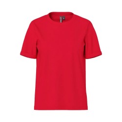 тениска,дамски,тениски,pieces,ria,fold,up,solid,short,sleeve,t,shirt,lollipop,(red)