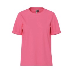 тениска,дамски,тениски,pieces,ria,fold,up,solid,short,sleeve,t,shirt,pink,lemonade,(pink)