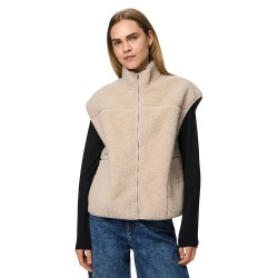 потник,дамски,потници,pieces,sadia,vest,silver,gray,(beige)