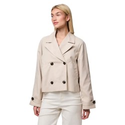 палто,дамски,якета,и,палта,pieces,scarlett,trench,coat,silver,gray,(beige)