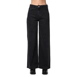 дънки,дамски,панталони,pieces,selma,wide,leg,high,waist,jeans,black,denim,(black)