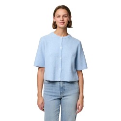 жилетка,дамски,пуловери,дамски,плетени,дрехи,pieces,silly,cardigan,cashmere,blue,melange,(blue)